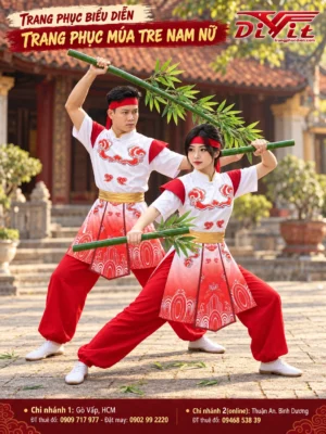Trang phục múa Âu Lạc múa tre