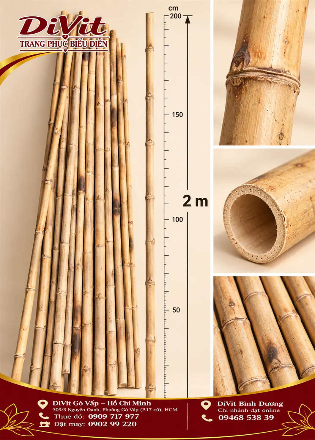 Tre khô nhảy sạp 2m