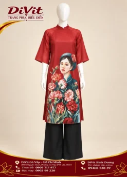 Áo dài cách tân in ảnh cô gái
