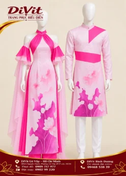 Thuê áo dài múa cặp nam nữ
