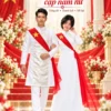Áo dài cặp trắng đeo chéo đỏ ngôi sao