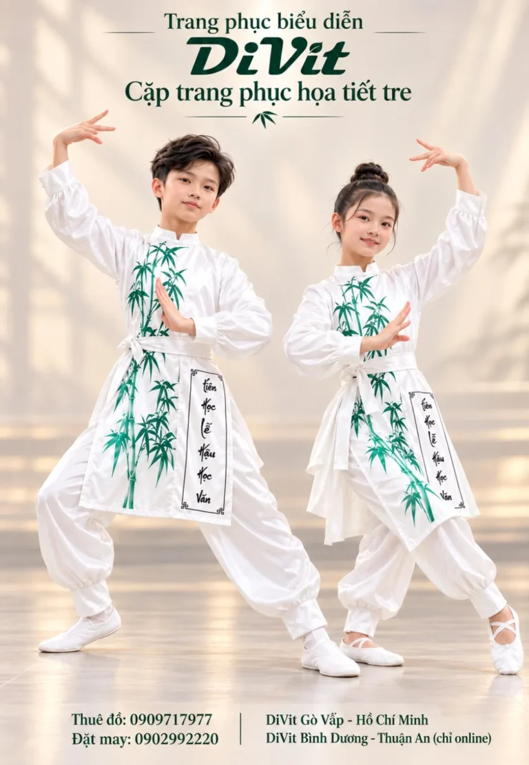 Trang phục múa sĩ tử trắng