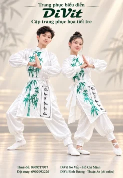 Trang phục múa sĩ tử trắng
