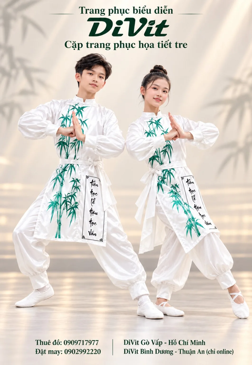 Trang phục múa sĩ tử trắng
