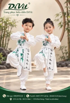 Trang phục múa sĩ tử trắng
