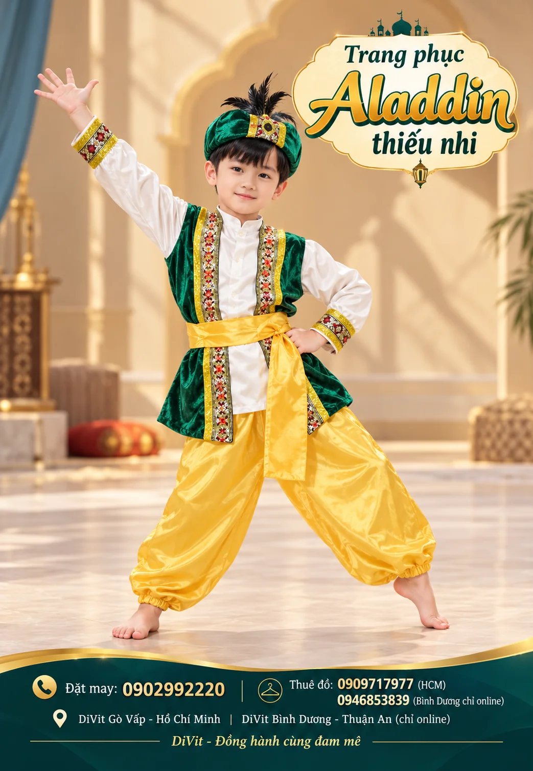 Trang phục Aladdin trẻ em