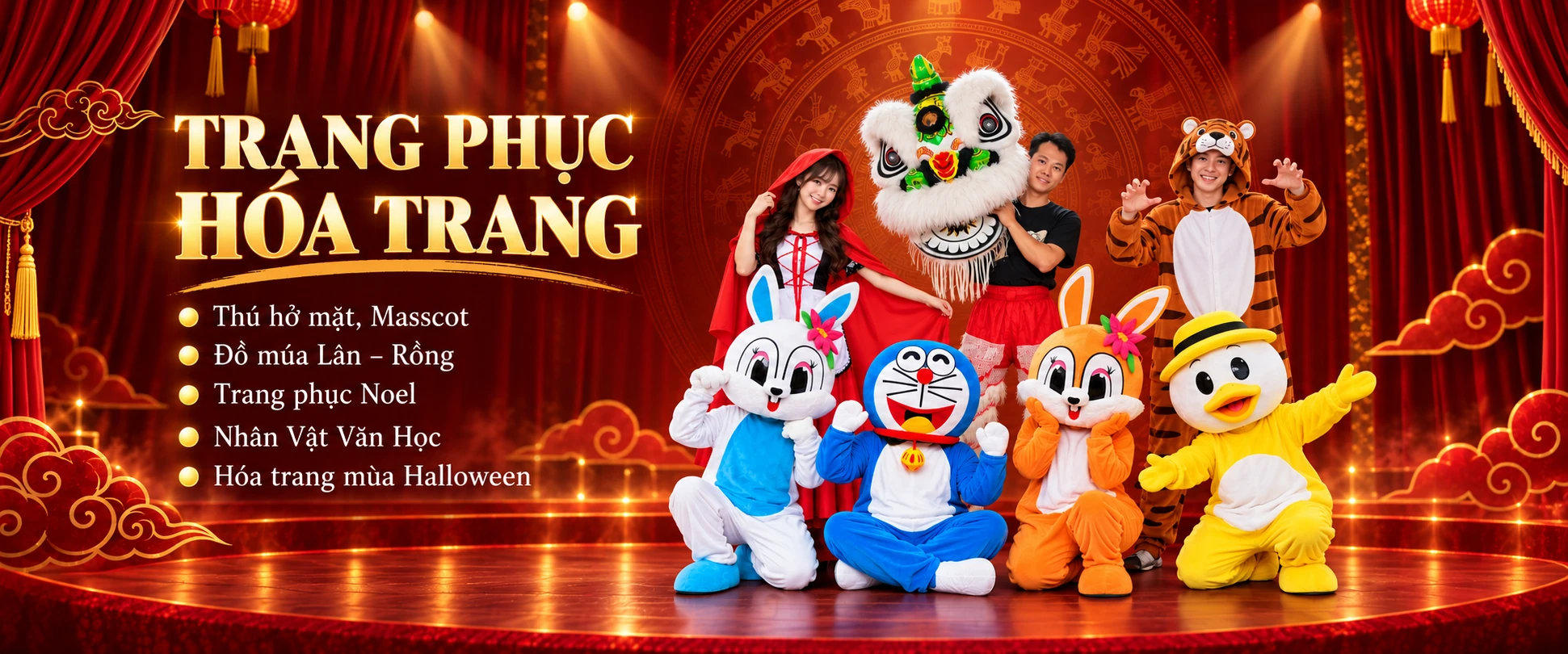Trang phục hóa trang, mascot và đồ múa Lân tại DiVit